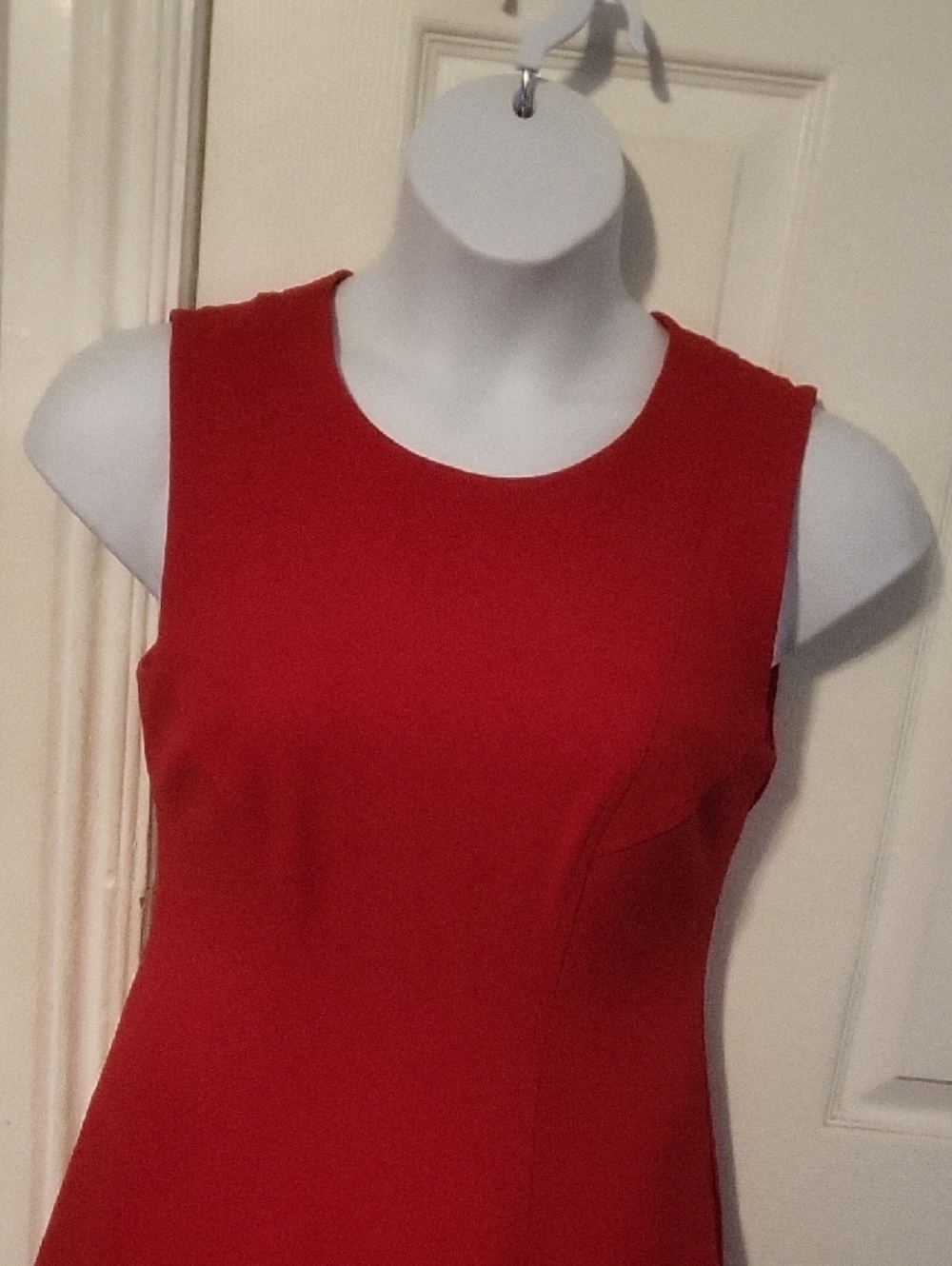 Tommy Hilfiger Red Sleeveless Fit-and-Flare Mini Dress - Picture 6 of 9